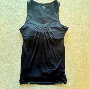 Athleta Black Tank with Yoke Detailing- Size M
